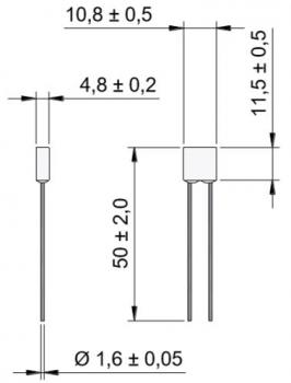 Thermal Fuse P Series AC 400V 20A / 102°C ... 136°C